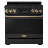 RSG36BLP-BRZ - Gordon Ramsay by THOR Kitchen 36 Inch Professional Liquid Propane Range with Tilt Panel Touch Control in Black/Bronze