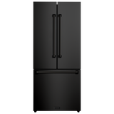RF3017FFD00 - Gordon Ramsay by THOR Kitchen 30 Inch 17.7 cu ft French Door Counter Depth Refrigerator with Ice Maker in Black