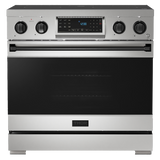 RSE36-BLK - Gordon Ramsay by THOR Kitchen 36 Inch Professional Electric Range with Tilt Panel Touch Control in Stainless Steel/Black