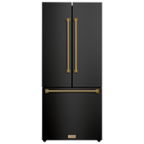 RF3017FFD00-BRZ - Gordon Ramsay by THOR Kitchen 30 Inch 17.7 cu ft French Door Counter Depth Refrigerator with Ice Maker in Black/Bronze