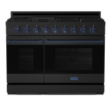 RSG48EB-BLU - Gordon Ramsay by THOR Kitchen 48 Inch Professional Gas Range with Double Oven in Black/Navy Blue