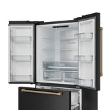 RF3621CTD00-BRZ - Gordon Ramsay by THOR Kitchen 36 Inch 20.3 cu ft French Door Counter Depth Refrigerator with Ice Maker in Black/Bronze