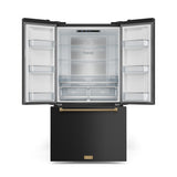 RF3621CTD00-BRZ - Gordon Ramsay by THOR Kitchen 36 Inch 20.3 cu ft French Door Counter Depth Refrigerator with Ice Maker in Black/Bronze