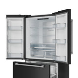 RF3621CTD00-SS - Gordon Ramsay by THOR Kitchen 36 Inch 20.3 cu ft French Door Counter Depth Refrigerator with Ice Maker in Black/Stainless Steel