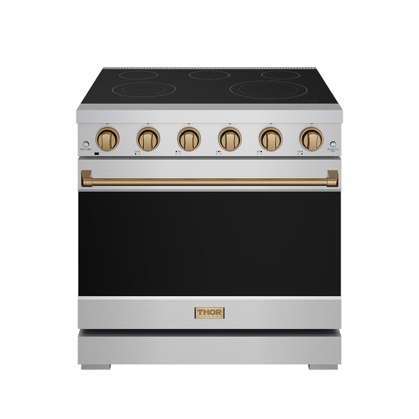 RSE36P-BRZ - 36 Inch Professional Electric Range in Stainless Steel/Br ...