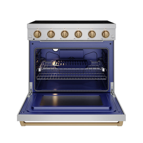RSE36P-BRZ - 36 Inch Professional Electric Range in Stainless Steel/Br ...
