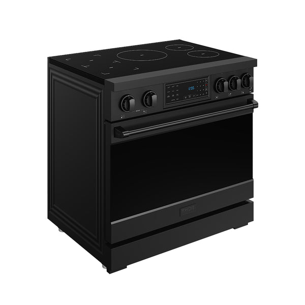 36 Inch Professional Induction Range with Tilt Panel Touch Control in ...