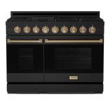 RSG48EB-BRZ - Gordon Ramsay by THOR Kitchen 48 Inch Professional Gas Range with Double Oven in Black/Bronze