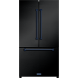 RF3621CTD00-BLU - Gordon Ramsay by THOR Kitchen 36 Inch 20.3 cu ft French Door Counter Depth Refrigerator with Ice Maker in Black/Navy Blue