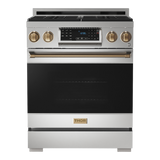 RSG30LP-BRZ - Gordon Ramsay by THOR Kitchen 30 Inch Professional Liquid Propane Range with Tilt Panel Touch Control in Stainless Steel/Bronze